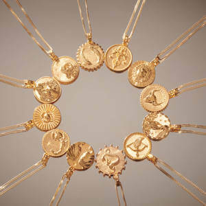 Rachel Jackson London Zodiac Gemini Short Necklace